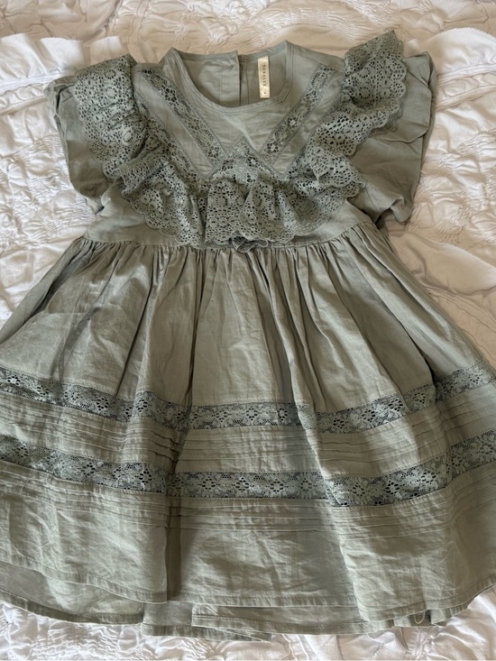 Noralee Other - Noralee Girls Lace-Trim Ruffled Dress
